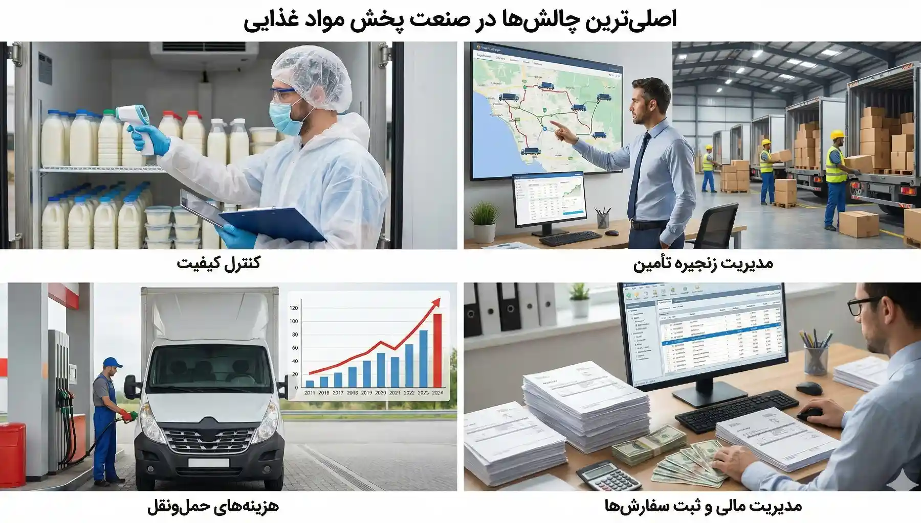 چالش های صنعت پخش مواد غذایی