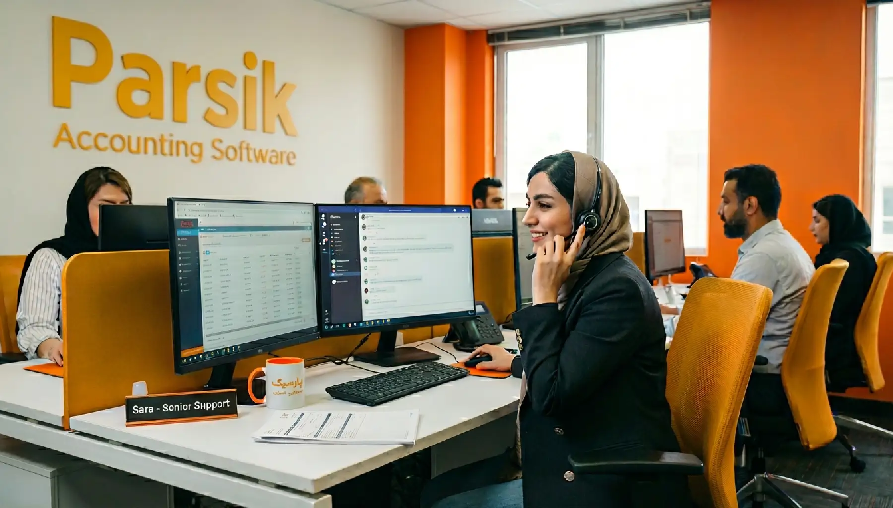 پشتیبانی نرم افزار حسابداری پارسیک